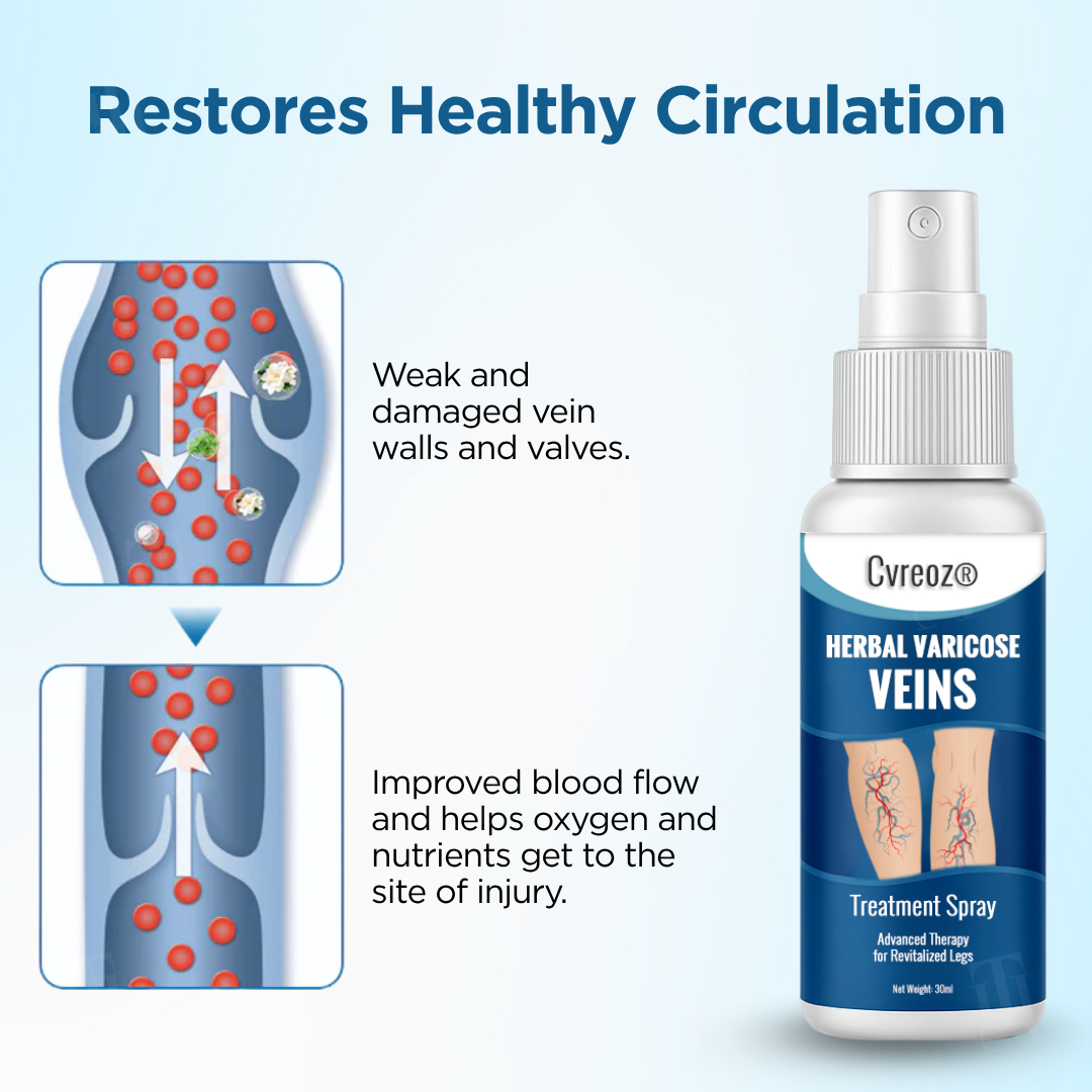 Cvreoz® Herbal Varicose Veins Treatment Spray (𝟟𝟘% 𝕆𝔽𝔽 𝗘𝗡𝗗𝗦 𝗜𝗡 𝟭𝟬 𝗠𝗜𝗡𝗨𝗧𝗘𝗦)