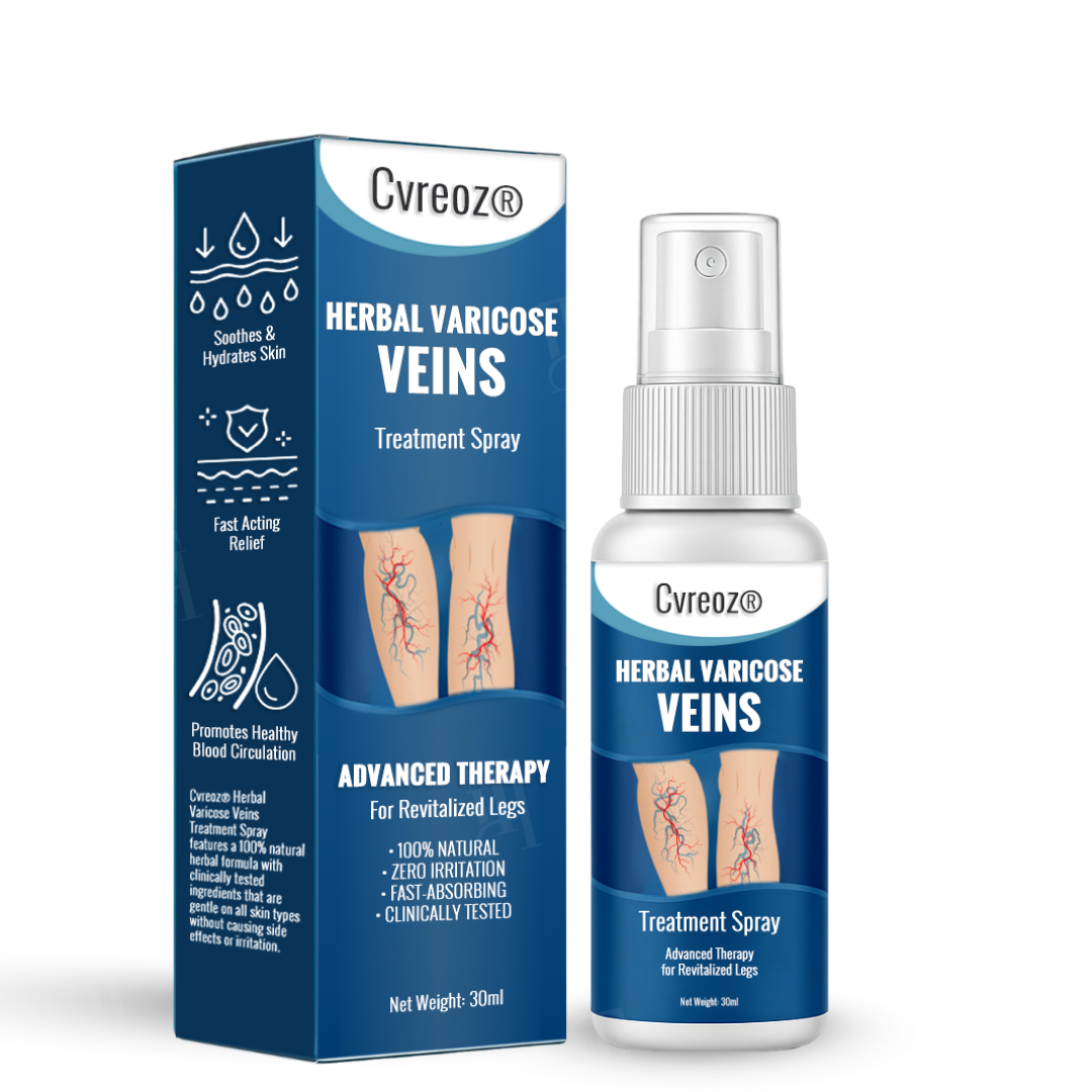 Cvreoz® Herbal Varicose Veins Treatment Spray (𝟟𝟘% 𝕆𝔽𝔽 𝗘𝗡𝗗𝗦 𝗜𝗡 𝟭𝟬 𝗠𝗜𝗡𝗨𝗧𝗘𝗦)