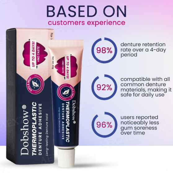 LAST 44 PCS LEFT!! Dobshow® Thermoplastic Denture Adhesive