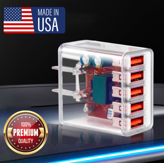 NOWORDUPยฎ Transparent Intelligent QC4.0 Adapter (2/3/5 Ports)