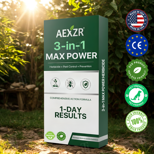 AEXZR® 3 in 1 Max Power Herbicide (𝟟𝟘% 𝕆𝔽𝔽 𝗘𝗡𝗗𝗦 𝗜𝗡 𝟭𝟬 𝗠𝗜𝗡𝗨𝗧𝗘𝗦)