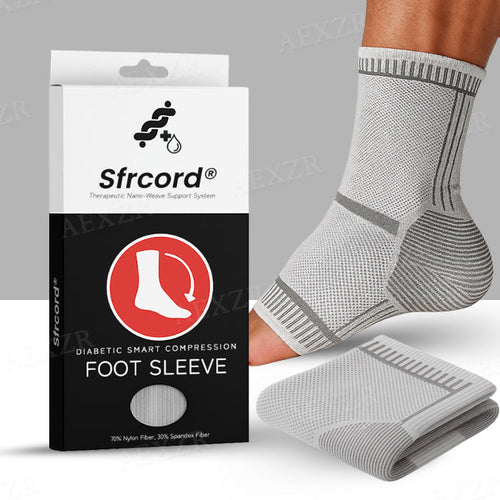 Sfrcord® Diabetic Smart Compression Foot Sleeve (𝟟𝟘% 𝕆𝔽𝔽 𝗘𝗡𝗗𝗦 𝗜𝗡 𝟭𝟬 𝗠𝗜𝗡𝗨𝗧𝗘𝗦)