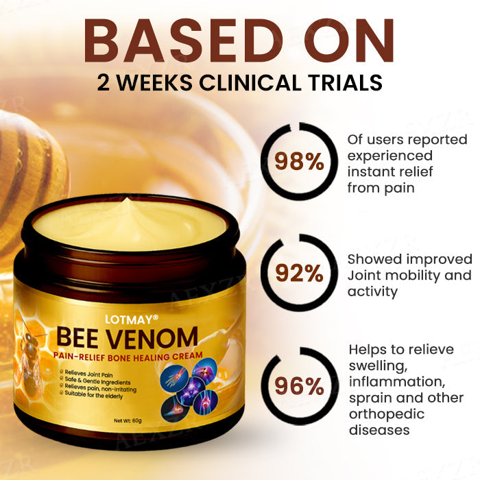 LOTMAYยฎ Bee Venom Pain-Relief Bone Healing Cream (๐๐% ๐๐ฝ๐ฝ ๐๐ก๐๐ฆ ๐๐ก ๐ญ๐ฌ ๐ ๐๐ก๐จ๐ง๐๐ฆ)