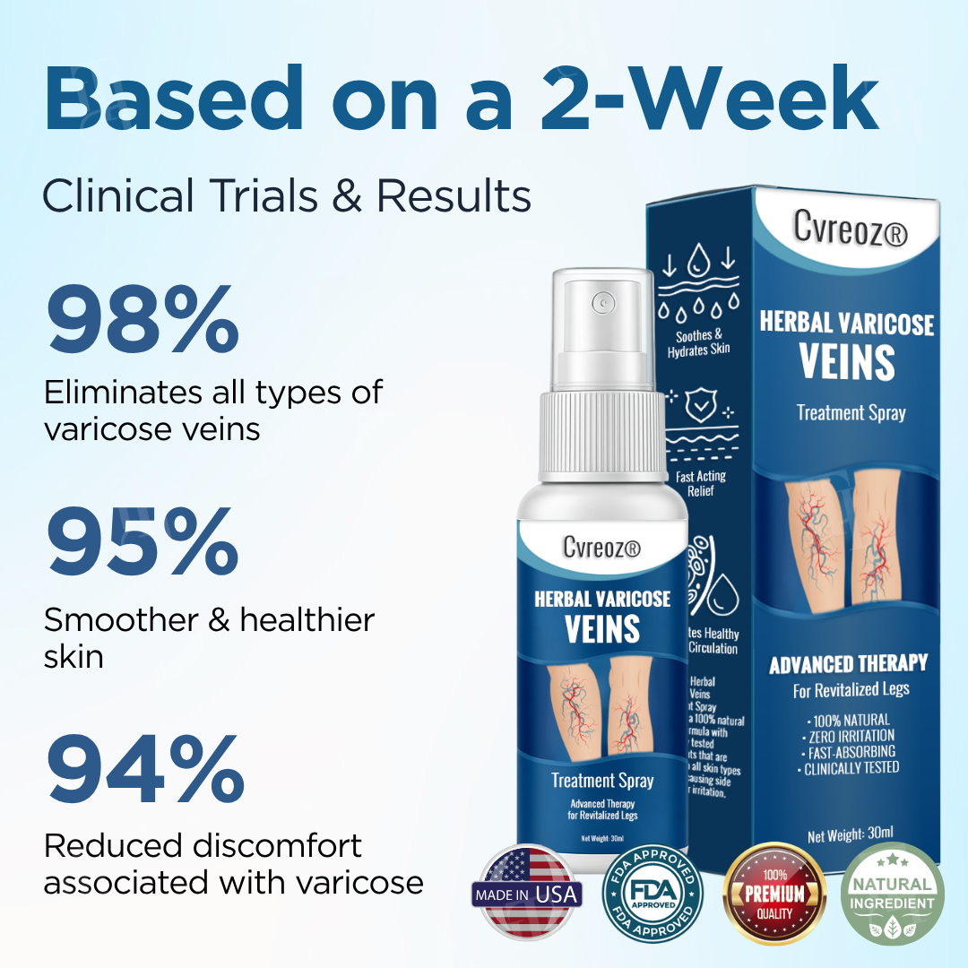 Cvreoz® Herbal Varicose Veins Treatment Spray (𝟟𝟘% 𝕆𝔽𝔽 𝗘𝗡𝗗𝗦 𝗜𝗡 𝟭𝟬 𝗠𝗜𝗡𝗨𝗧𝗘𝗦)