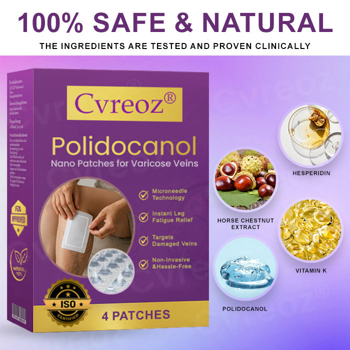 Cvreozยฎ Polidocanol Nano Patches for Varicose Veins (๐๐% ๐๐ฝ๐ฝ ๐๐ก๐๐ฆ ๐๐ก ๐ญ๐ฌ ๐ ๐๐ก๐จ๐ง๐๐ฆ)