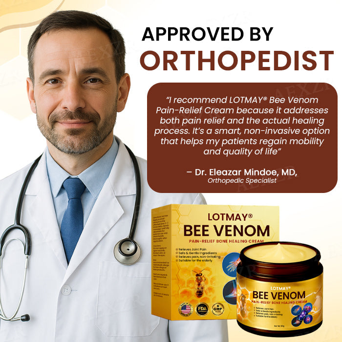 LOTMAYยฎ Bee Venom Pain-Relief Bone Healing Cream (๐๐% ๐๐ฝ๐ฝ ๐๐ก๐๐ฆ ๐๐ก ๐ญ๐ฌ ๐ ๐๐ก๐จ๐ง๐๐ฆ)