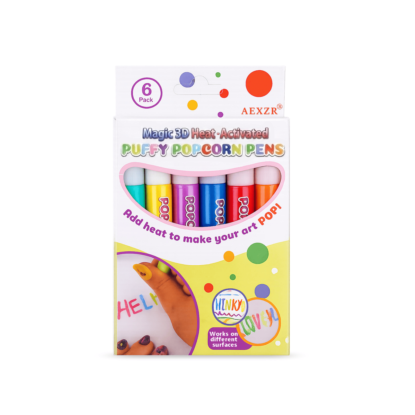 LAST 33 PCS LEFT!!! AEXZR® Magic 3D Heat-Activated Puffy Popcorn Pens