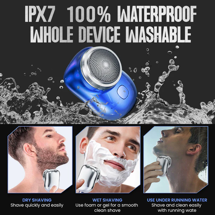AEXZRยฎ Mini-Shave Portable Electric Shaver (๐๐% ๐๐ฝ๐ฝ ๐๐ก๐๐ฆ ๐๐ก ๐ญ๐ฌ ๐ ๐๐ก๐จ๐ง๐๐ฆ)