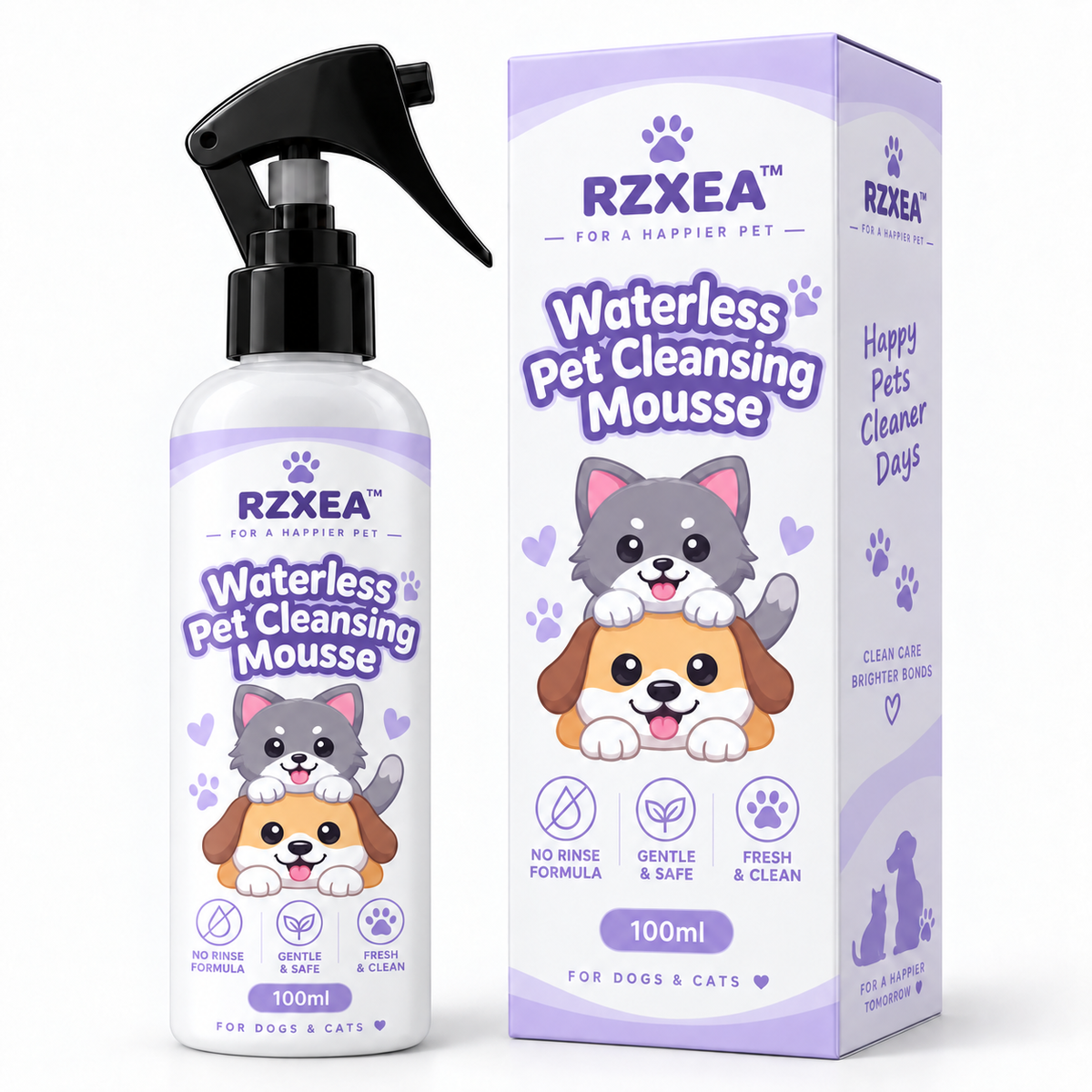 RZXEA™ Waterless Pet Cleansing Mousse (𝟟𝟘% 𝕆𝔽𝔽 𝗘𝗡𝗗𝗦 𝗜𝗡 𝟭𝟬 𝗠𝗜𝗡𝗨𝗧𝗘𝗦)