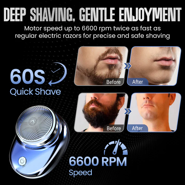 AEXZRยฎ Mini-Shave Portable Electric Shaver (๐๐% ๐๐ฝ๐ฝ ๐๐ก๐๐ฆ ๐๐ก ๐ญ๐ฌ ๐ ๐๐ก๐จ๐ง๐๐ฆ)