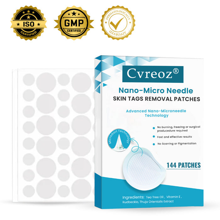 Cvreoz® Nano-Micro Needle Skin Tags Removal Patches (𝟟𝟘% 𝕆𝔽𝔽 𝗘𝗡𝗗𝗦 𝗜𝗡 𝟭𝟬 𝗠𝗜𝗡𝗨𝗧𝗘𝗦)