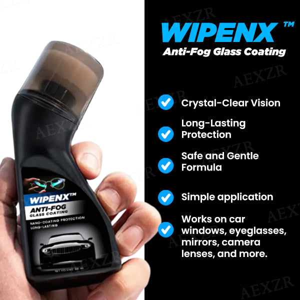 WIPENX™ Anti-Fog Glass Coating