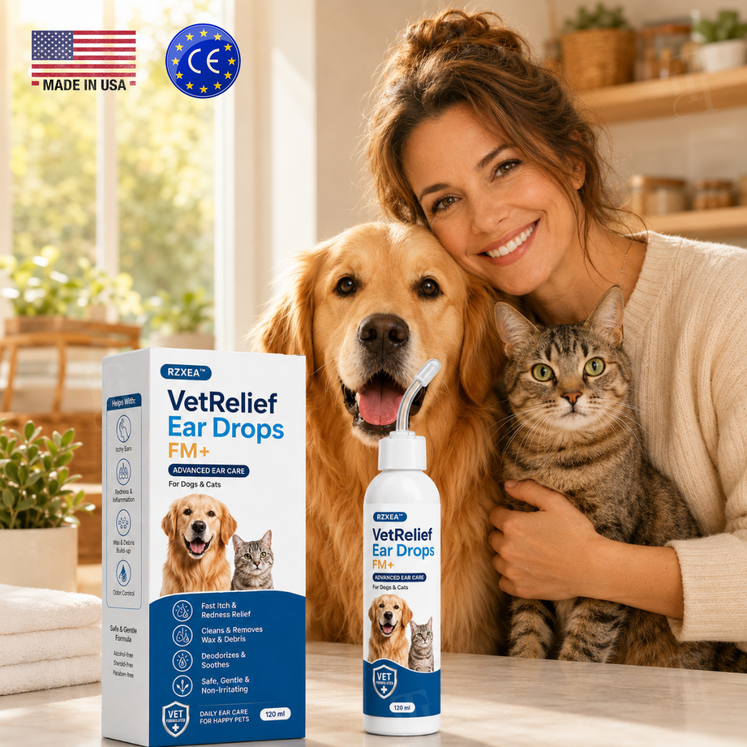 LAST 44 PCS LEFT!!! RZXEA™ VetRelief Ear Drops FM+