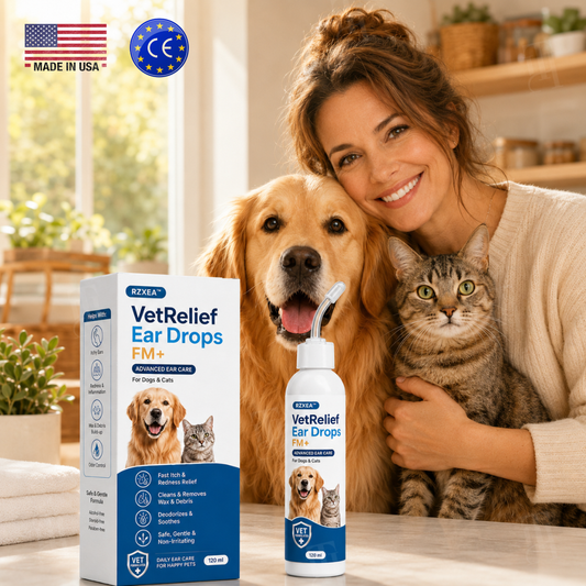 LAST 44 PCS LEFT!!! RZXEA™ VetRelief Ear Drops FM+