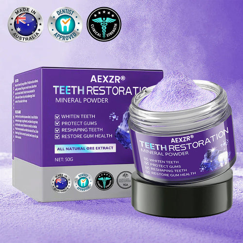 AEXZR® Teeth Restoration Mineral Powder (𝟟𝟘% 𝕆𝔽𝔽 𝗘𝗡𝗗𝗦 𝗜𝗡 𝟭𝟬 𝗠𝗜𝗡𝗨𝗧𝗘𝗦)