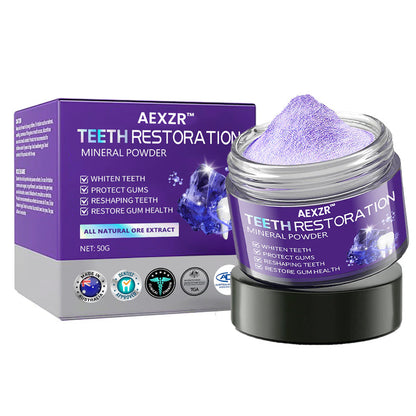 AEXZR™ Teeth Restoration Mineral Powder (𝟟𝟘% 𝕆𝔽𝔽 𝗘𝗡𝗗𝗦 𝗜𝗡 𝟭𝟬 𝗠𝗜𝗡𝗨𝗧𝗘𝗦)