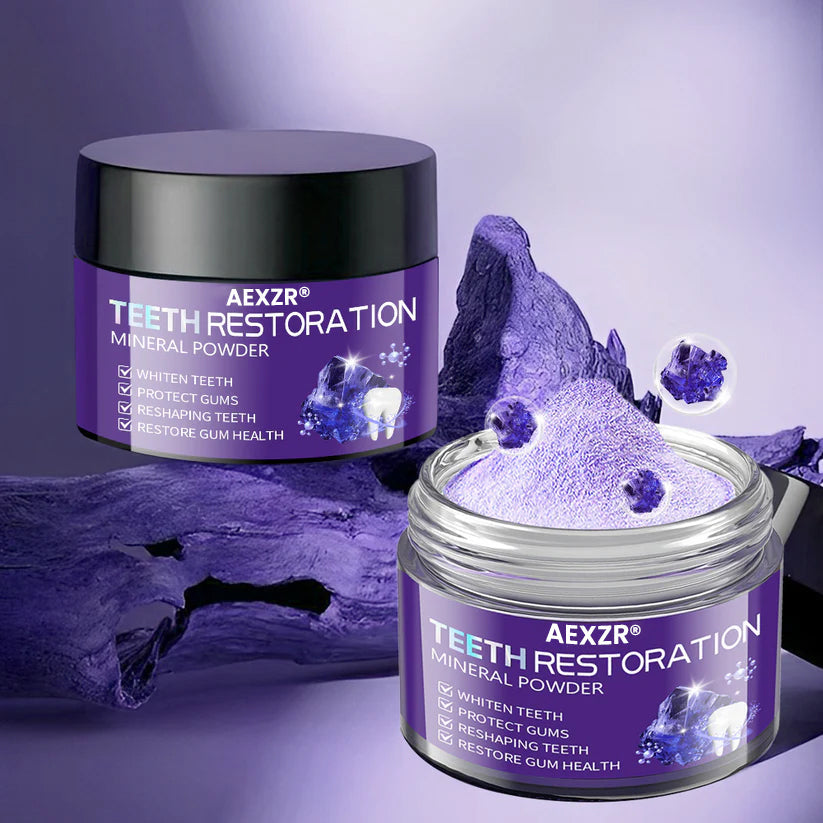 AEXZR® Teeth Restoration Mineral Powder (𝟟𝟘% 𝕆𝔽𝔽 𝗘𝗡𝗗𝗦 𝗜𝗡 𝟭𝟬 𝗠𝗜𝗡𝗨𝗧𝗘𝗦)