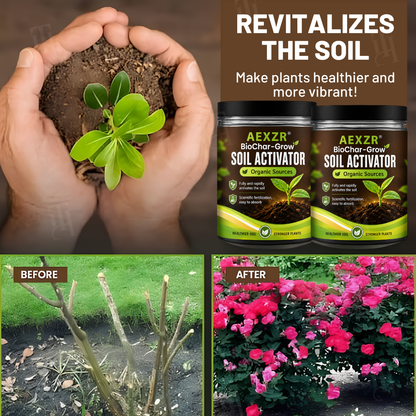 AEXZR® BioChar-Grow Soil Activator (𝟟𝟘% 𝕆𝔽𝔽 𝗘𝗡𝗗𝗦 𝗜𝗡 𝟭𝟬 𝗠𝗜𝗡𝗨𝗧𝗘𝗦)