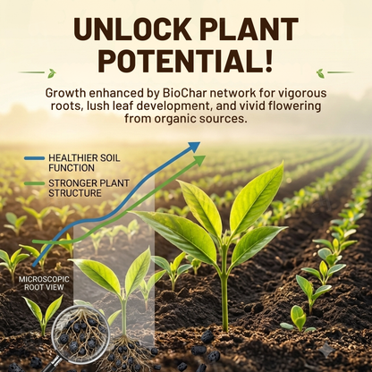 AEXZR® BioChar-Grow Soil Activator (𝟟𝟘% 𝕆𝔽𝔽 𝗘𝗡𝗗𝗦 𝗜𝗡 𝟭𝟬 𝗠𝗜𝗡𝗨𝗧𝗘𝗦)