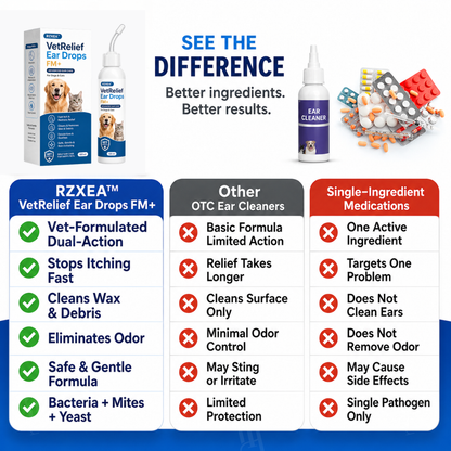 RZXEA™ VetRelief Ear Drops FM+  (𝟟𝟘% 𝕆𝔽𝔽 𝗘𝗡𝗗𝗦 𝗜𝗡 𝟭𝟬 𝗠𝗜𝗡𝗨𝗧𝗘𝗦)