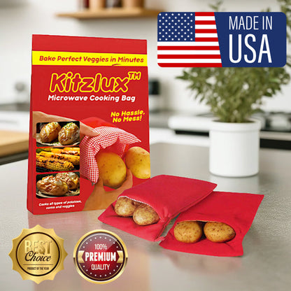 Kitzlux™ Microwave Cooking Bag (𝟟𝟘% 𝕆𝔽𝔽 𝗘𝗡𝗗𝗦 𝗜𝗡 𝟭𝟬 𝗠𝗜𝗡𝗨𝗧𝗘𝗦)