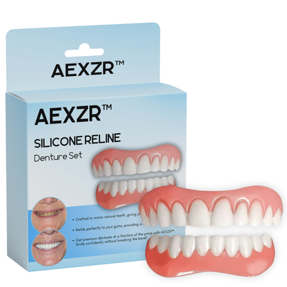 AEXZR™ Silicone Reline Denture Set (SALE ENDS IN 10 MINUTES)