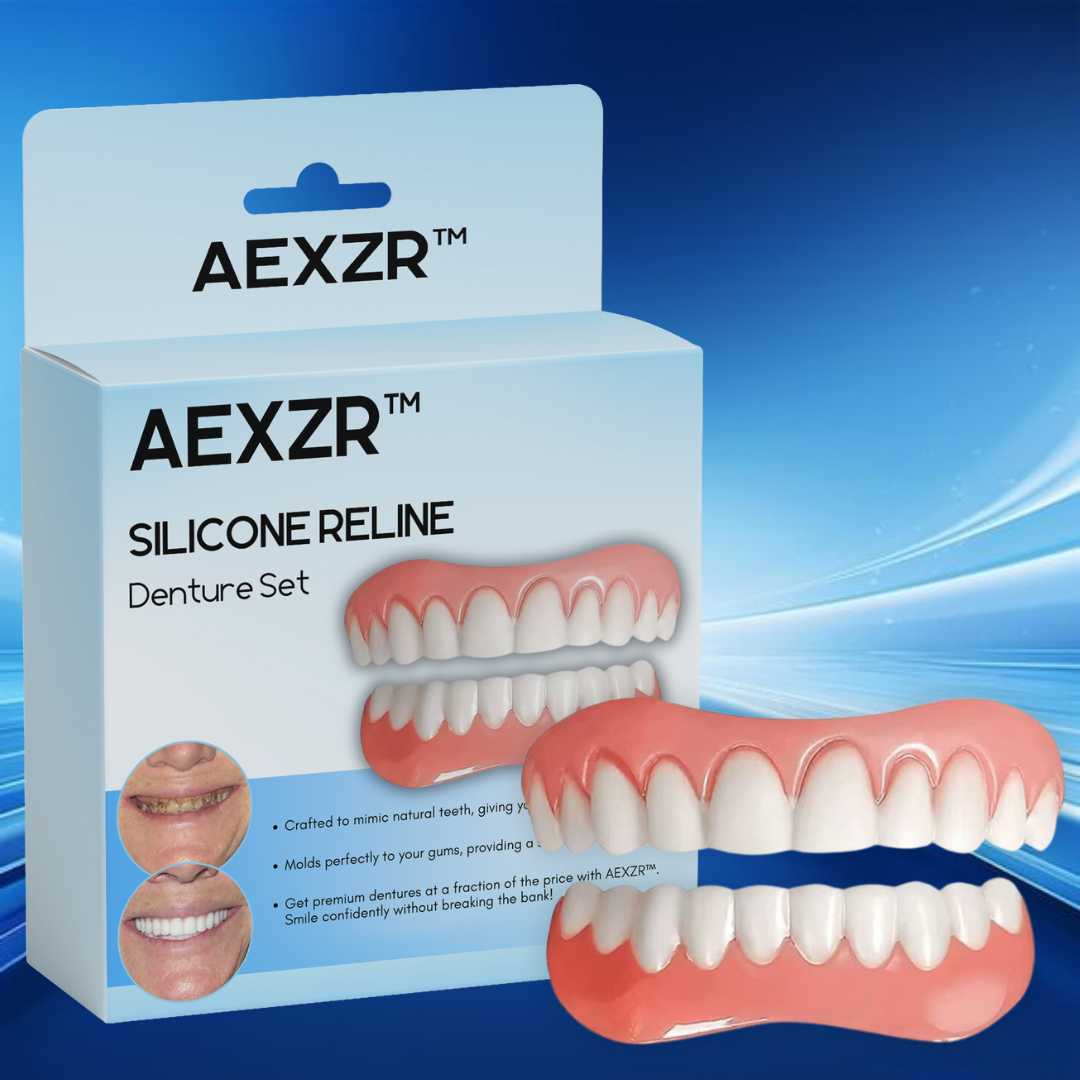 AEXZR™ Silicone Reline Denture Set (SALE ENDS IN 10 MINUTES)