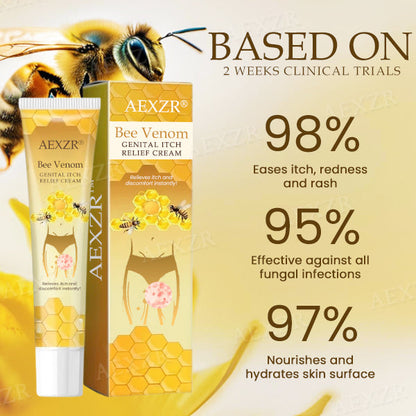 AEXZR® Bee Venom Genital Itch Relief Cream (𝟟𝟘% 𝕆𝔽𝔽 𝗘𝗡𝗗𝗦 𝗜𝗡 𝟭𝟬 𝗠𝗜𝗡𝗨𝗧𝗘𝗦)