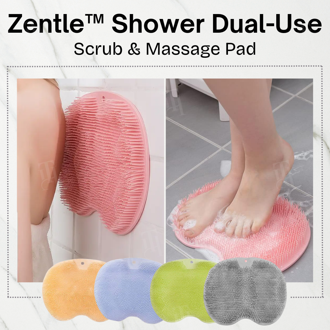 Zentle™ Shower Dual-Use Scrub & Massage Pad (𝟟𝟘% 𝕆𝔽𝔽 𝗘𝗡𝗗𝗦 𝗜𝗡 𝟭𝟬 𝗠𝗜𝗡𝗨𝗧𝗘𝗦)