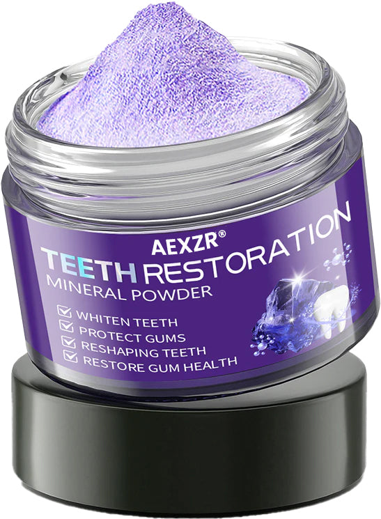 AEXZR® Teeth Restoration Mineral Powder (𝟟𝟘% 𝕆𝔽𝔽 𝗘𝗡𝗗𝗦 𝗜𝗡 𝟭𝟬 𝗠𝗜𝗡𝗨𝗧𝗘𝗦)