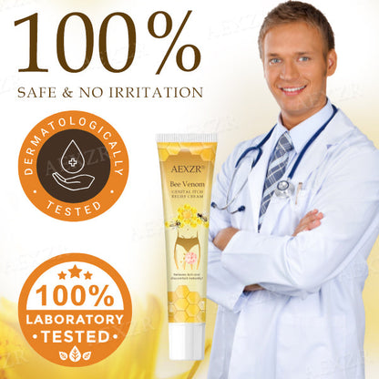 AEXZR® Bee Venom Genital Itch Relief Cream (𝟟𝟘% 𝕆𝔽𝔽 𝗘𝗡𝗗𝗦 𝗜𝗡 𝟭𝟬 𝗠𝗜𝗡𝗨𝗧𝗘𝗦)