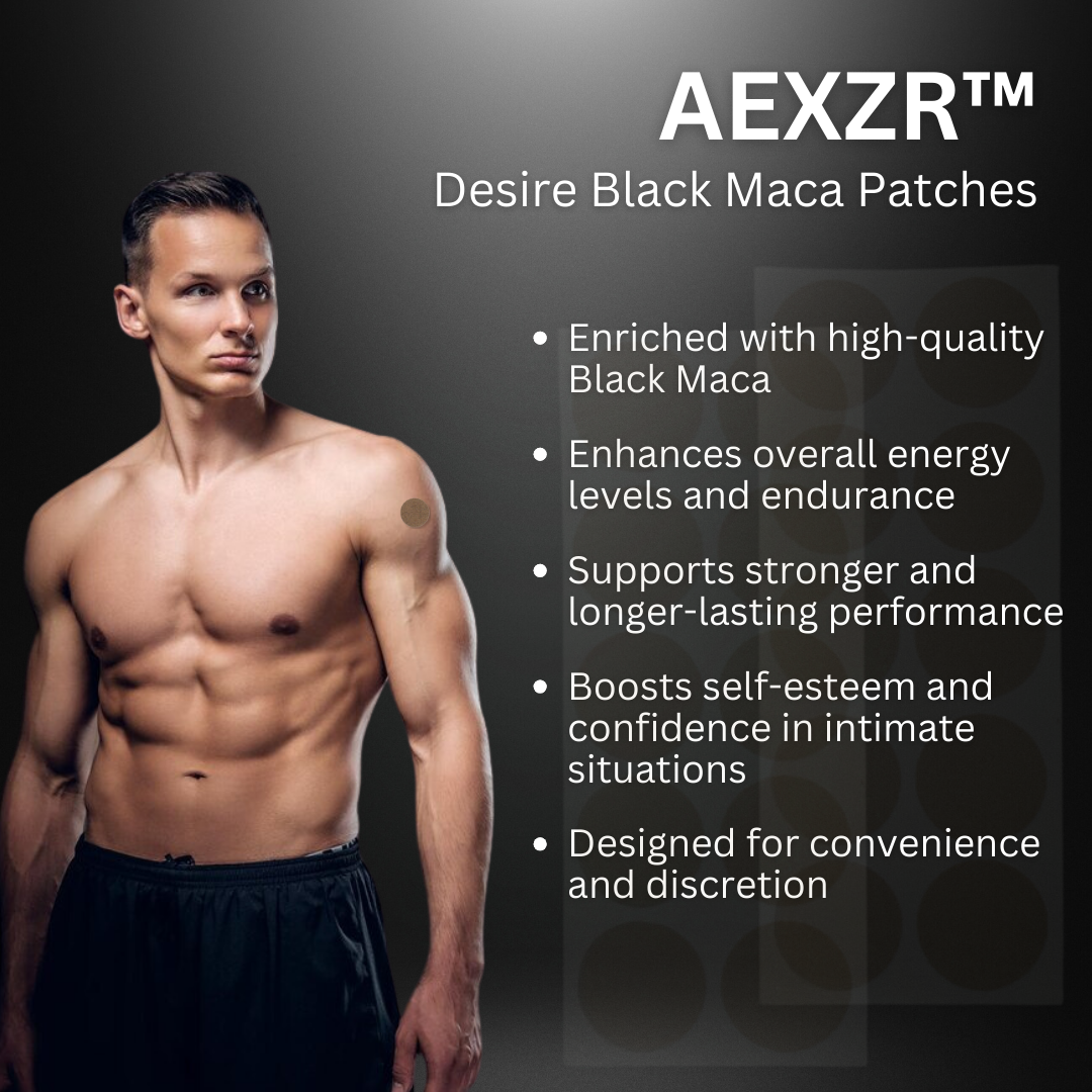 AEXZR™ Desire Black Maca Patches