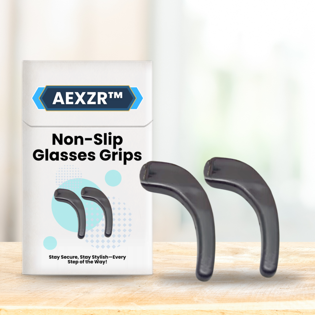 AEXZR™ Non-Slip Glasses Grips (𝟟𝟘% 𝕆𝔽𝔽 𝗘𝗡𝗗𝗦 𝗜𝗡 𝟭𝟬 𝗠𝗜𝗡𝗨𝗧𝗘𝗦)