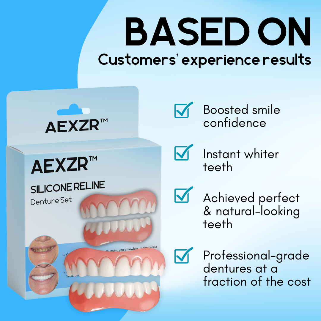 AEXZR™ Silicone Reline Denture Set (SALE ENDS IN 10 MINUTES)