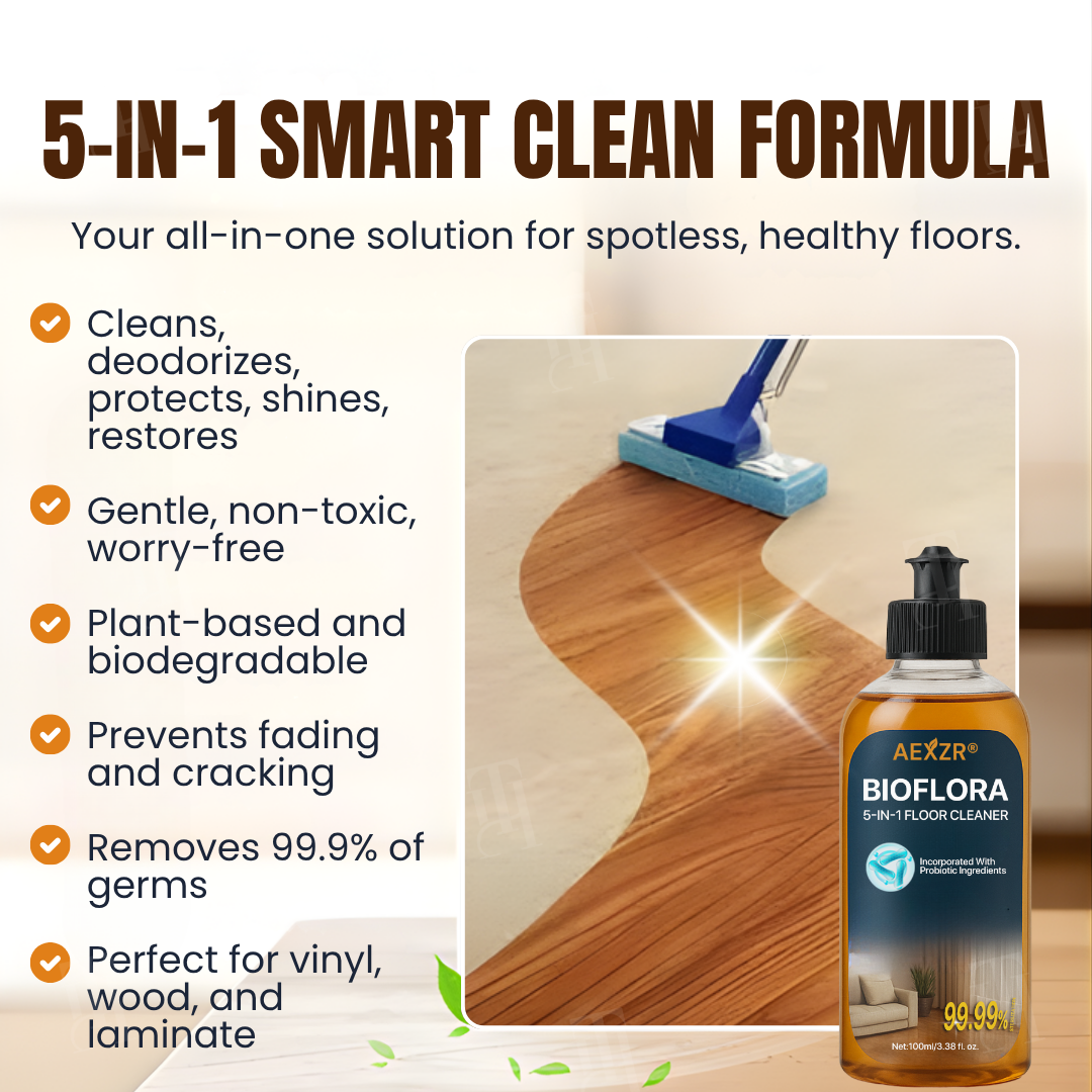 AEXZR® BioFlora 5-in-1 Floor Cleaner (𝟟𝟘% 𝕆𝔽𝔽 𝗘𝗡𝗗𝗦 𝗜𝗡 𝟭𝟬 𝗠𝗜𝗡𝗨𝗧𝗘𝗦)