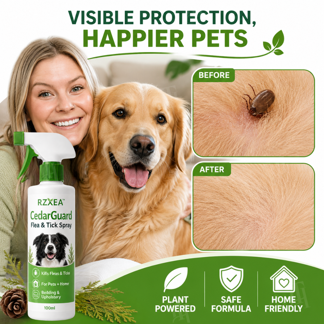 RZXEA™ CedarGuard Flea & Tick Spray (𝟟𝟘% 𝕆𝔽𝔽 𝗘𝗡𝗗𝗦 𝗜𝗡 𝟭𝟬 𝗠𝗜𝗡𝗨𝗧𝗘𝗦)