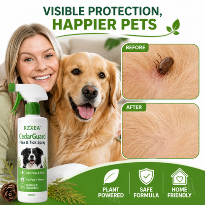 RZXEA™ CedarGuard Flea & Tick Spray (𝟟𝟘% 𝕆𝔽𝔽 𝗘𝗡𝗗𝗦 𝗜𝗡 𝟭𝟬 𝗠𝗜𝗡𝗨𝗧𝗘𝗦)