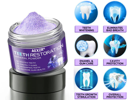 AEXZR® Teeth Restoration Mineral Powder (𝟟𝟘% 𝕆𝔽𝔽 𝗘𝗡𝗗𝗦 𝗜𝗡 𝟭𝟬 𝗠𝗜𝗡𝗨𝗧𝗘𝗦)