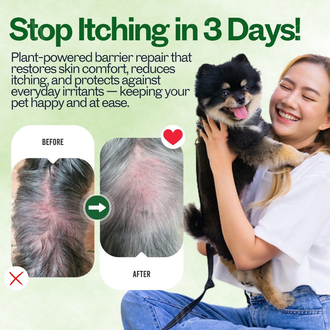 Lotmay® 3 in 1 PhytoBarrier Pet Skin and Coat Care Spray (𝟟𝟘% 𝕆𝔽𝔽 𝗘𝗡𝗗𝗦 𝗜𝗡 𝟭𝟬 𝗠𝗜𝗡𝗨𝗧𝗘𝗦)