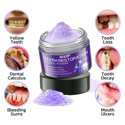 AEXZR® Teeth Restoration Mineral Powder (𝟟𝟘% 𝕆𝔽𝔽 𝗘𝗡𝗗𝗦 𝗜𝗡 𝟭𝟬 𝗠𝗜𝗡𝗨𝗧𝗘𝗦)