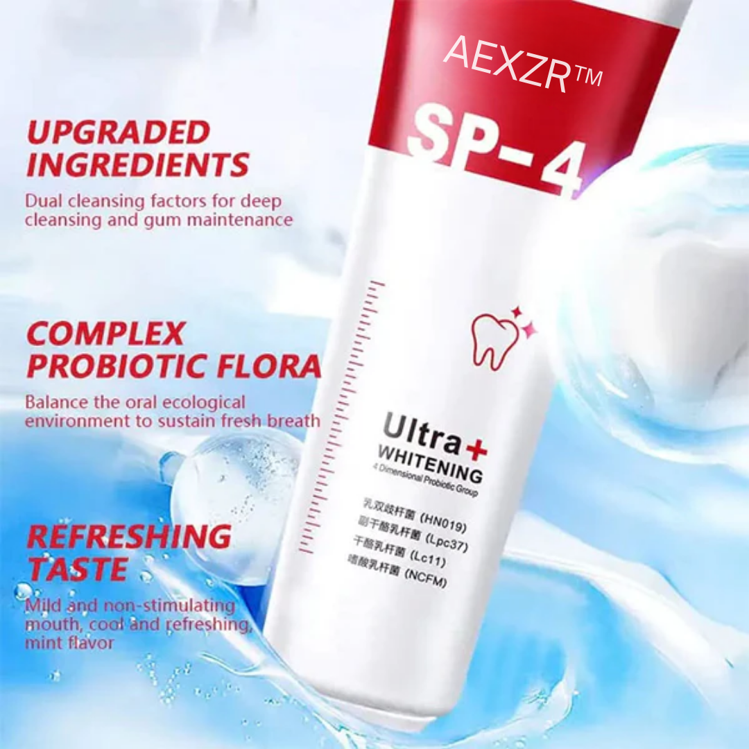 🔥2024 HOT SALE🔥 AEXZR™ SP-4 Probiotic Whitening Toothpaste