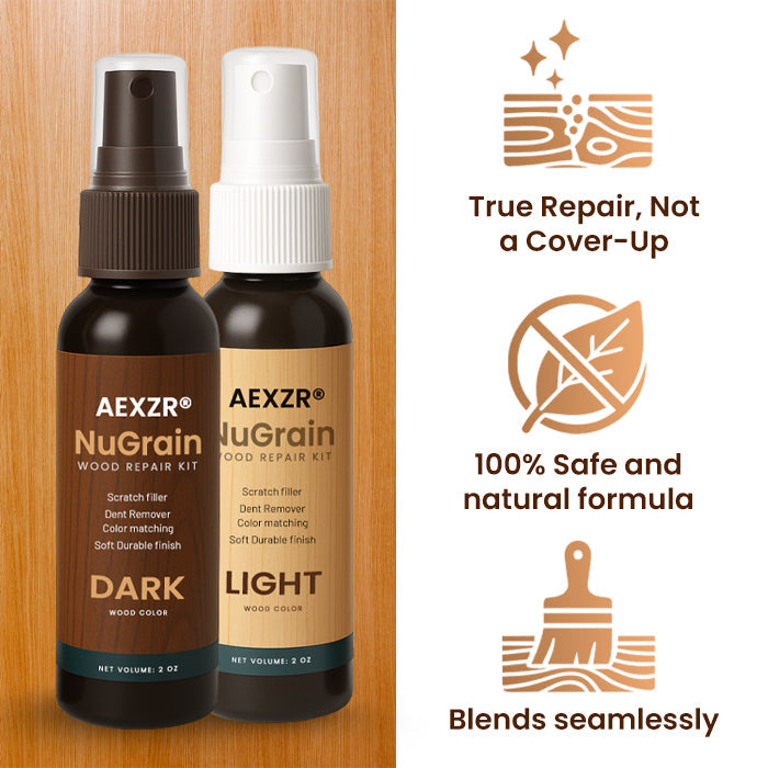 AEXZR® NuGrain Wood Repair Kit (𝟟𝟘% 𝕆𝔽𝔽 𝗘𝗡𝗗𝗦 𝗜𝗡 𝟭𝟬 𝗠𝗜𝗡𝗨𝗧𝗘𝗦)