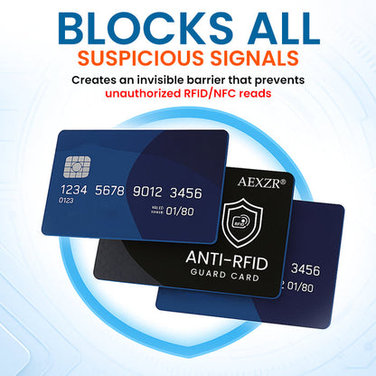 AEXZR® Anti-RFID Guard Card (𝟟𝟘% 𝕆𝔽𝔽 𝗘𝗡𝗗𝗦 𝗜𝗡 𝟭𝟬 𝗠𝗜𝗡𝗨𝗧𝗘𝗦)
