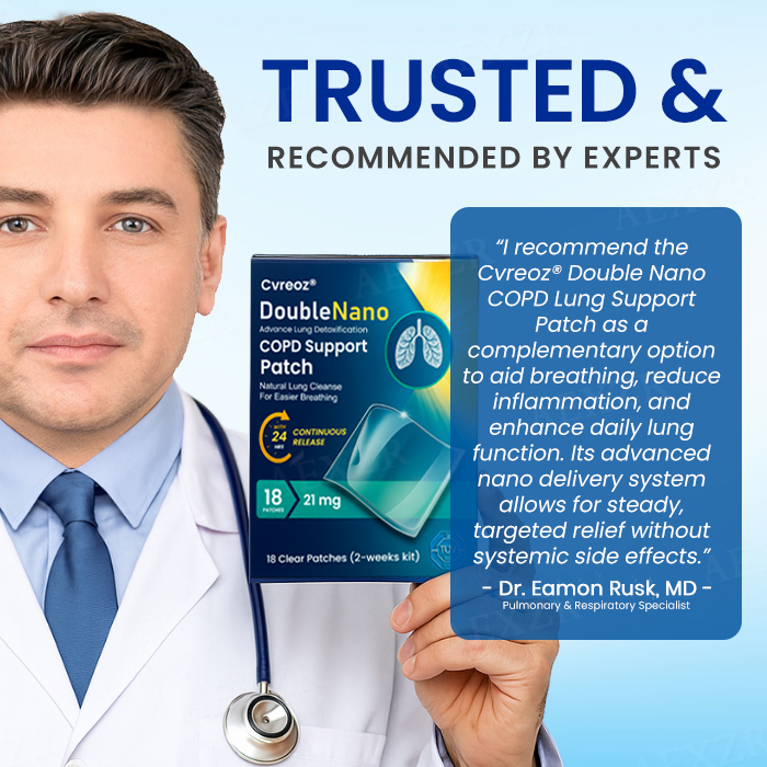 Cvreoz® DoubleNano COPD Support Patch (𝟟𝟘% 𝕆𝔽𝔽 𝗘𝗡𝗗𝗦 𝗜𝗡 𝟭𝟬 𝗠𝗜𝗡𝗨𝗧𝗘𝗦)
