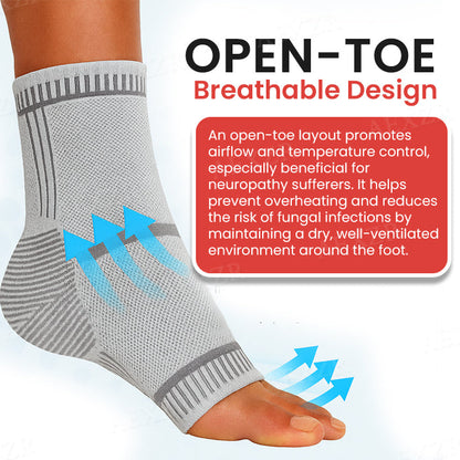 Sfrcord® Diabetic Smart Compression Foot Sleeve (𝟟𝟘% 𝕆𝔽𝔽 𝗘𝗡𝗗𝗦 𝗜𝗡 𝟭𝟬 𝗠𝗜𝗡𝗨𝗧𝗘𝗦)