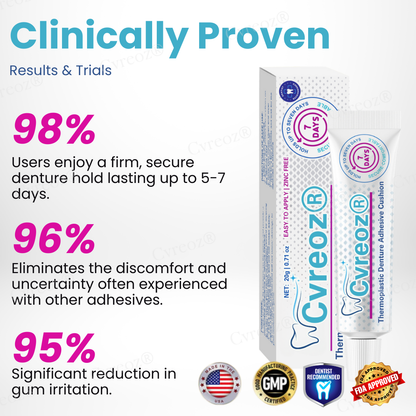 Cvreoz® Thermoplastic Denture Adhesive Cushion