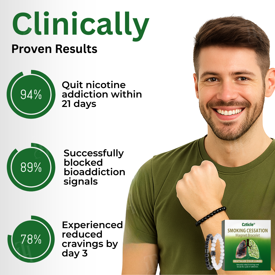 Czticle® Smoking Cessation Magnet Bracelet (𝟟𝟘% 𝕆𝔽𝔽 𝗘𝗡𝗗𝗦 𝗜𝗡 𝟭𝟬 𝗠𝗜𝗡𝗨𝗧𝗘𝗦)