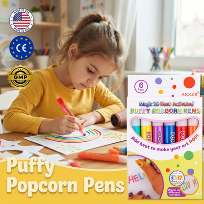 LAST 33 PCS LEFT!!! AEXZR® Magic 3D Heat-Activated Puffy Popcorn Pens