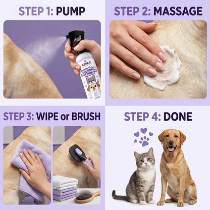 RZXEA™ Waterless Pet Cleansing Mousse (𝟟𝟘% 𝕆𝔽𝔽 𝗘𝗡𝗗𝗦 𝗜𝗡 𝟭𝟬 𝗠𝗜𝗡𝗨𝗧𝗘𝗦)