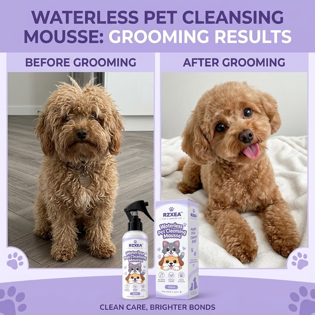 RZXEA™ Waterless Pet Cleansing Mousse (𝟟𝟘% 𝕆𝔽𝔽 𝗘𝗡𝗗𝗦 𝗜𝗡 𝟭𝟬 𝗠𝗜𝗡𝗨𝗧𝗘𝗦)
